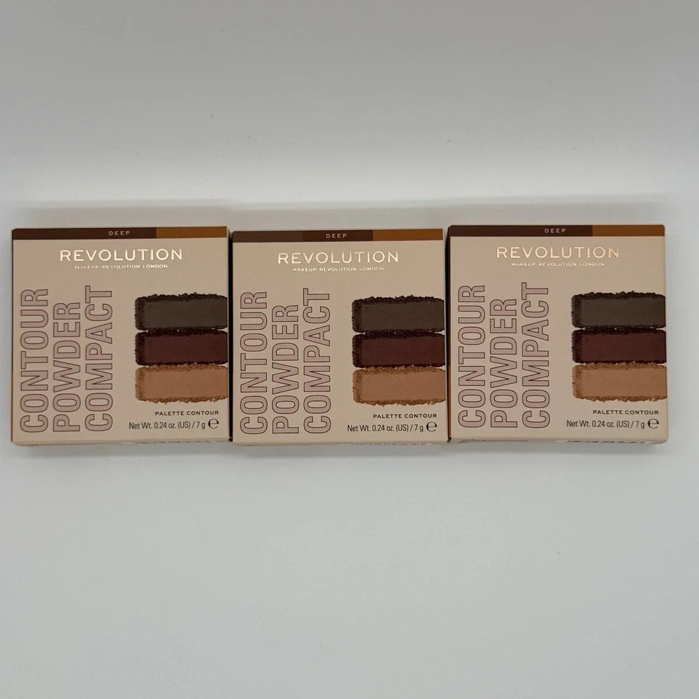 Makeup Revolution FACE Powder CONTOUR Compact Deep New in Box, Sealed